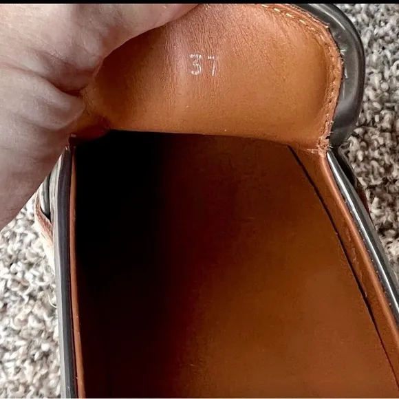 Brunello Cucinelli Metallic Leather Platform Mule w Monili Trim