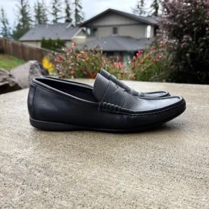 Bruno Magli Loafers Shoes Driving Mocs Black Leather Slip On Italy Men S…