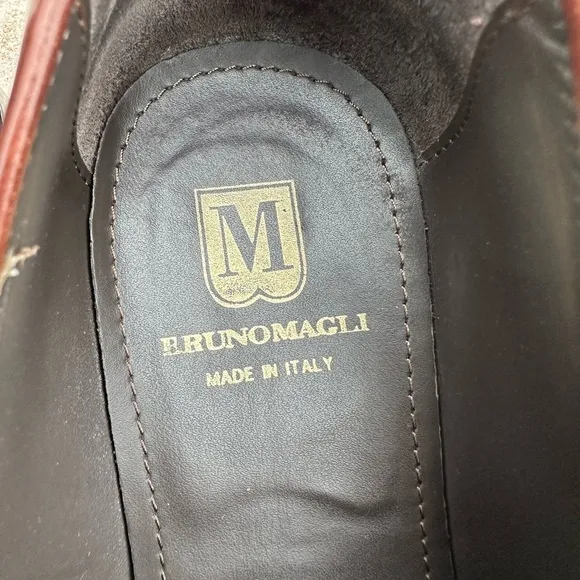 Bruno Magli Made in Italy  Leather Penny Loafers
