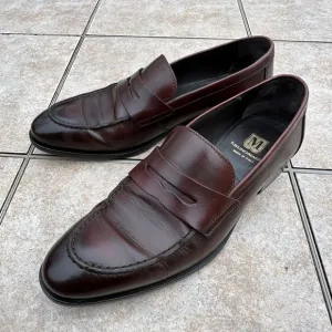 Bruno Magli Made in Italy  Leather Penny Loafers