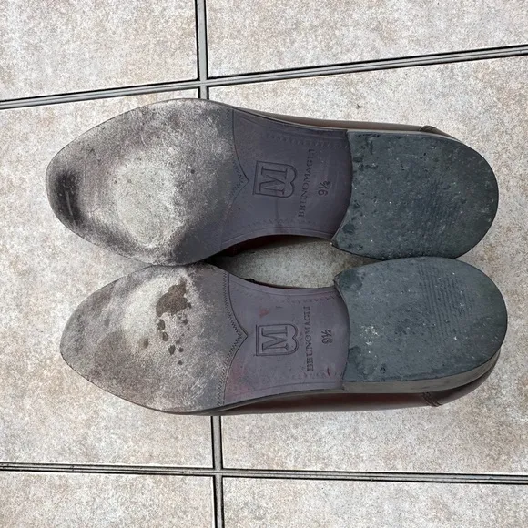 Bruno Magli Made in Italy  Leather Penny Loafers
