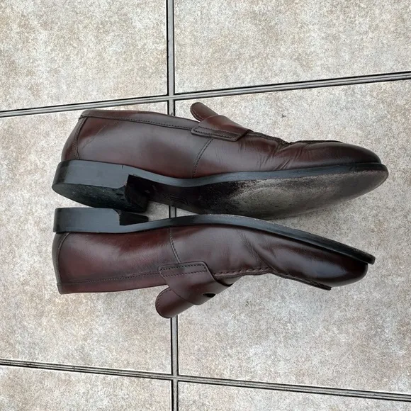 Bruno Magli Made in Italy  Leather Penny Loafers