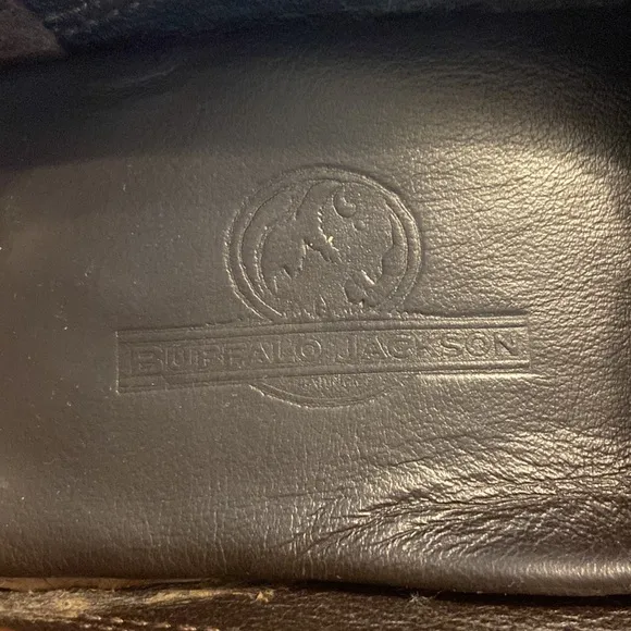 Buffalo Jackson Brown Bison Leather Driving Shoes Loafers Mens Sz 9