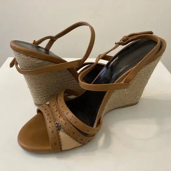 Burberry Haymarket Effingham 85 Espadrilles in Brogue