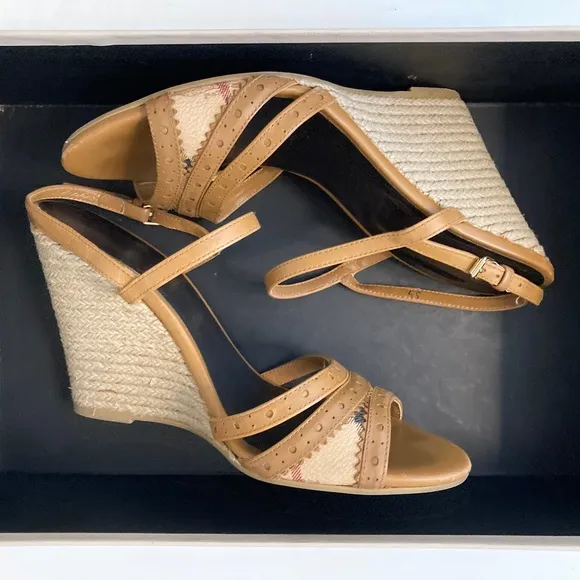Burberry Haymarket Effingham 85 Espadrilles in Brogue