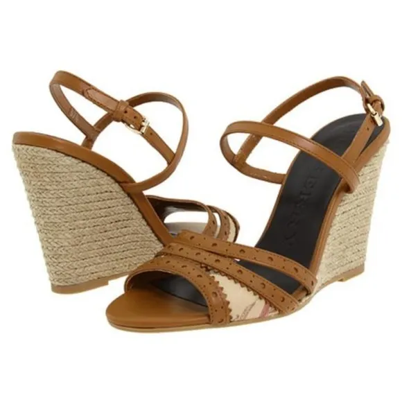 Burberry Haymarket Effingham 85 Espadrilles in Brogue