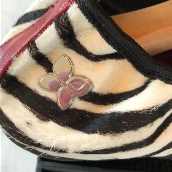 Butterfly Twists Zebra Print Foldable Ballet Flat