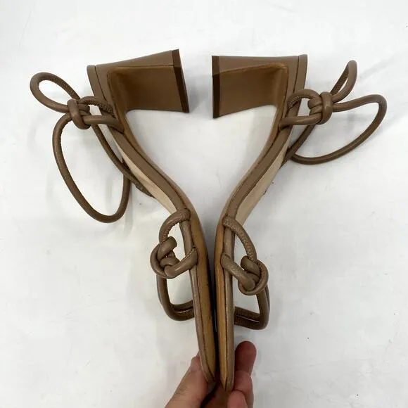by Far 40 Charlie Taupe Sling Back heel Sandals