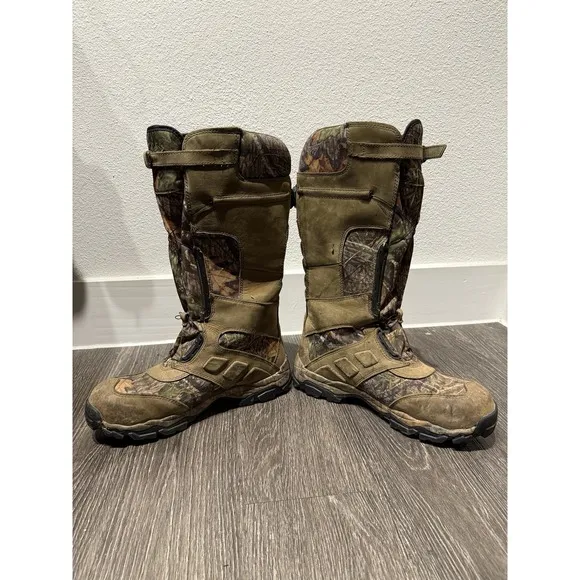 CABELAS Gortex Men's Camouflage HUNTING Fishing BOOTS Size 12M High Calf