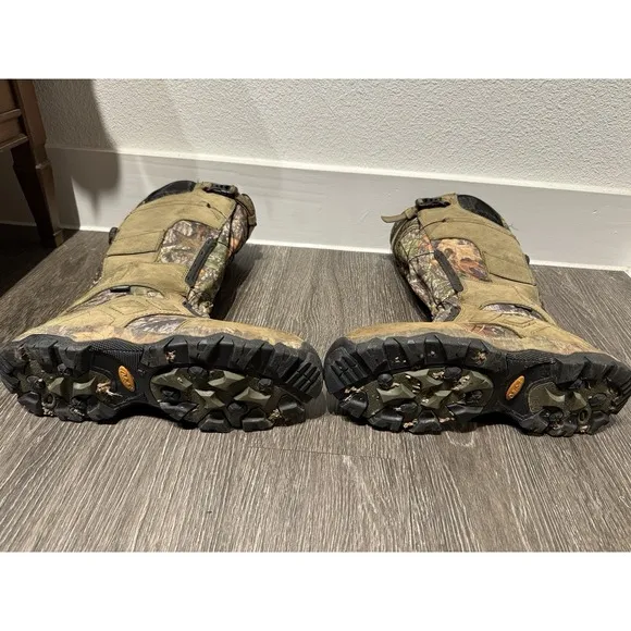 CABELAS Gortex Men's Camouflage HUNTING Fishing BOOTS Size 12M High Calf