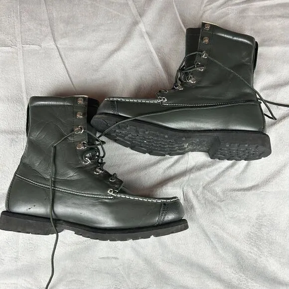 Cabela's Mid Calf Boots Men's Size 10D Black Uninsulated Lace Up 80082254