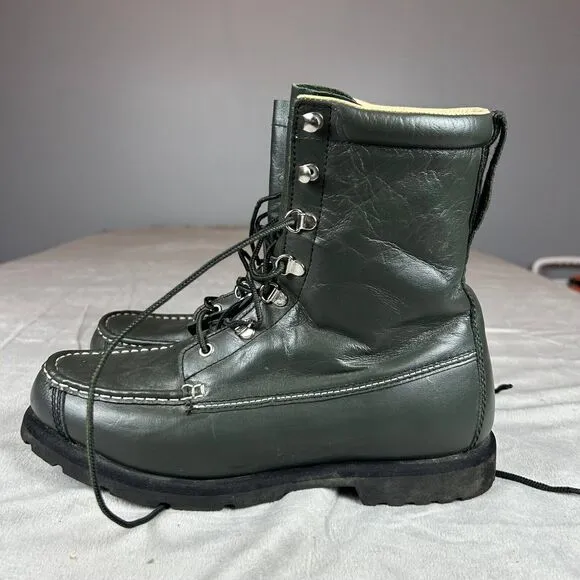 Cabela's Mid Calf Boots Men's Size 10D Black Uninsulated Lace Up 80082254