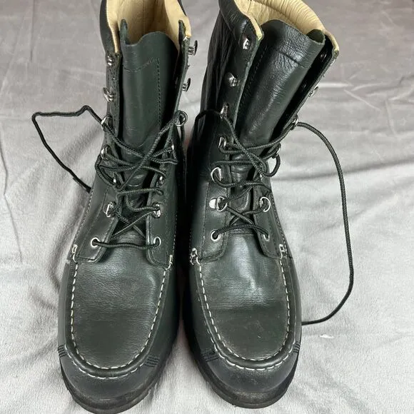 Cabela's Mid Calf Boots Men's Size 10D Black Uninsulated Lace Up 80082254