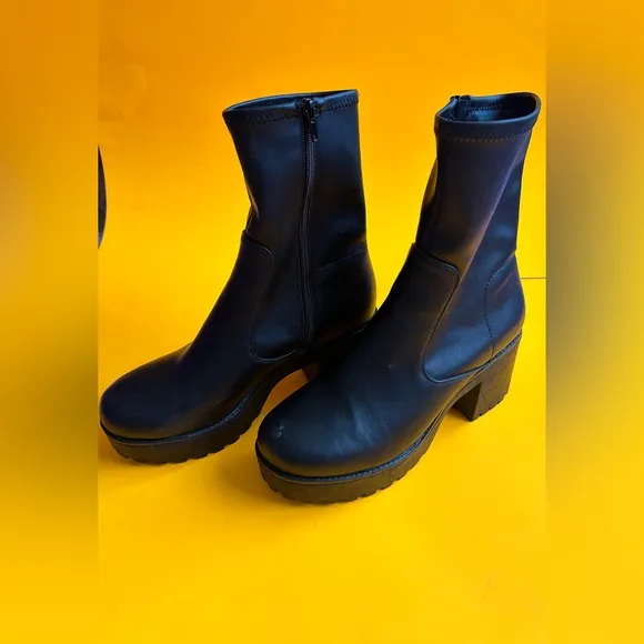 Call It Spring Nickii Chunky Platform Vegan Leather Boots
