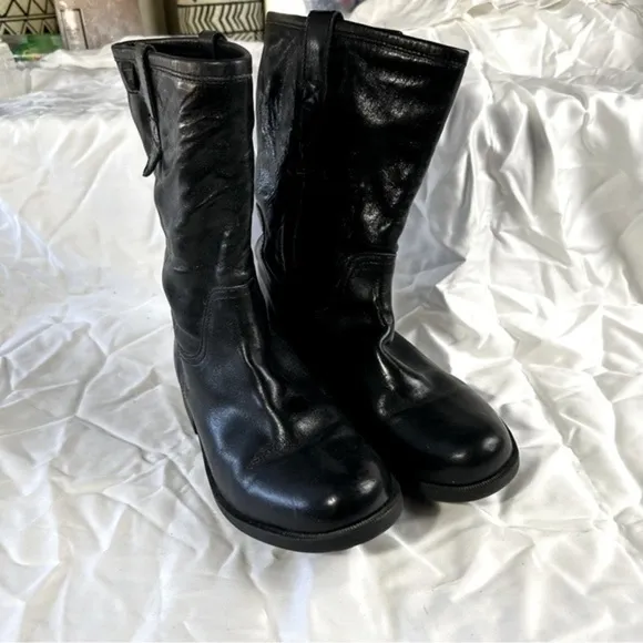 Camper Retro Nubuck Leather Mid Calf Combat Moto Boots- Size 36 (6)
