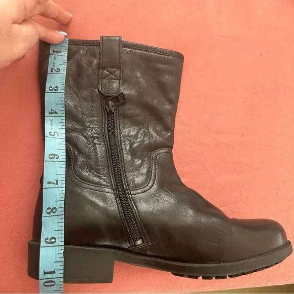 Camper Retro Nubuck Leather Mid Calf Combat Moto Boots- Size 36 (6)