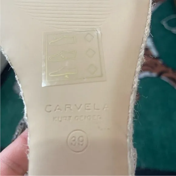 Carvela by Kurt Geiger Snakeskin Wedge Sandals Size 39/8