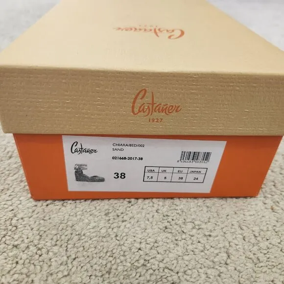 Castaner CHIARA/8ED/002 Women's Sandal Wedges Size EU 38 / US 7.5