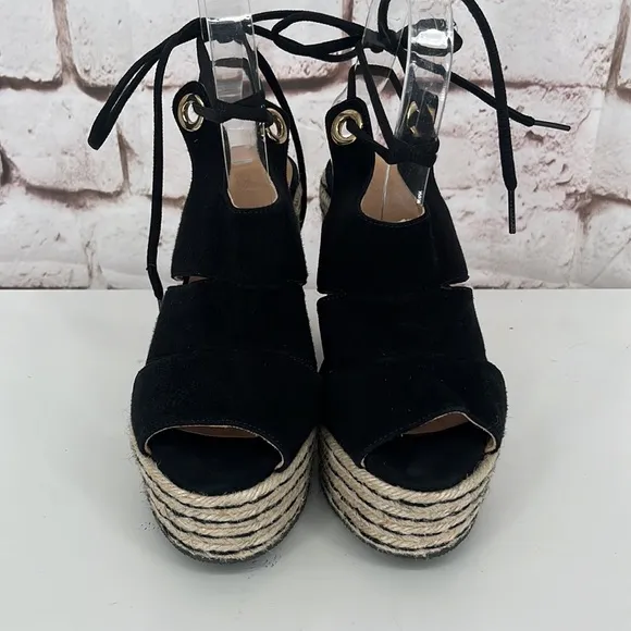 Castaner Suede Slingback Espadrilles, Size 8