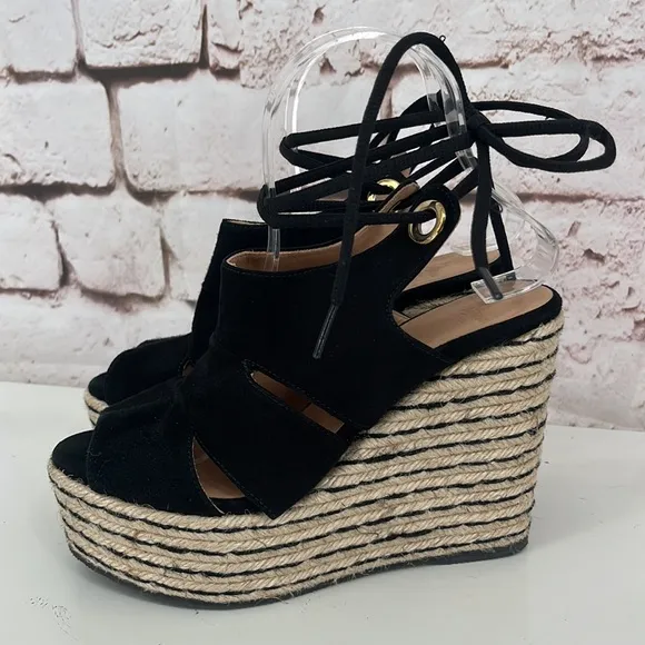Castaner Suede Slingback Espadrilles, Size 8