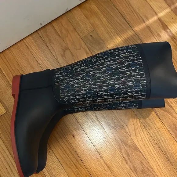 CH Carolina Herrera navy blue CH logo rain boots EU39 brand new without tag/box