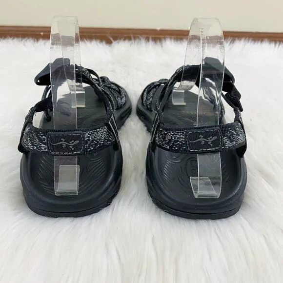 Chaco Black/Gray ZX/2 Sport Sandals Women's Sz 10 Adjustable Straps Arch Support
