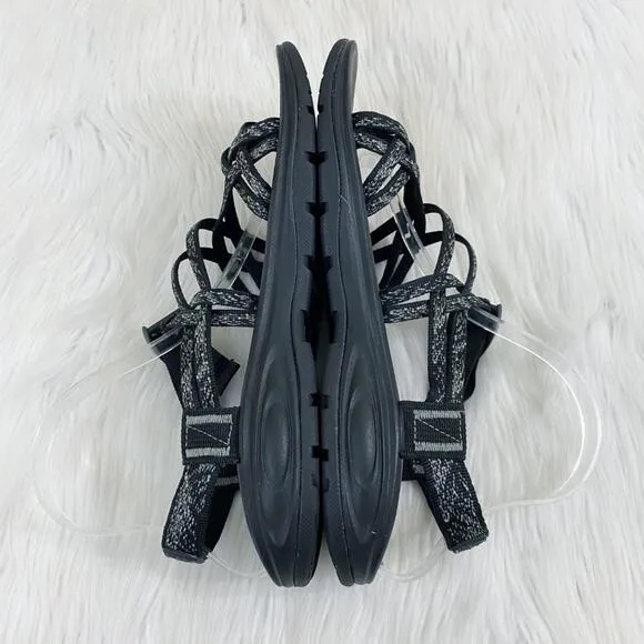Chaco Black/Gray ZX/2 Sport Sandals Women's Sz 10 Adjustable Straps Arch Support