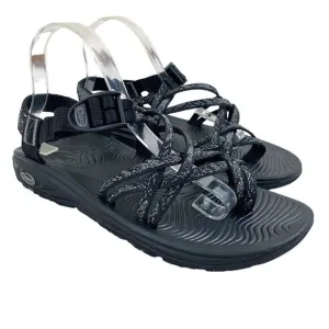 Chaco Black/Gray ZX/2 Sport Sandals Women's Sz 10 Adjustable Straps Arch Support