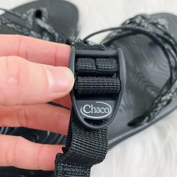 Chaco Black/Gray ZX/2 Sport Sandals Women's Sz 10 Adjustable Straps Arch Support