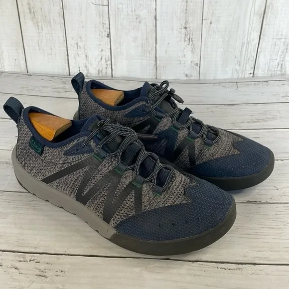 Chaco Torrent Pro Sport Grey and Blue Hiking Water Sneakers