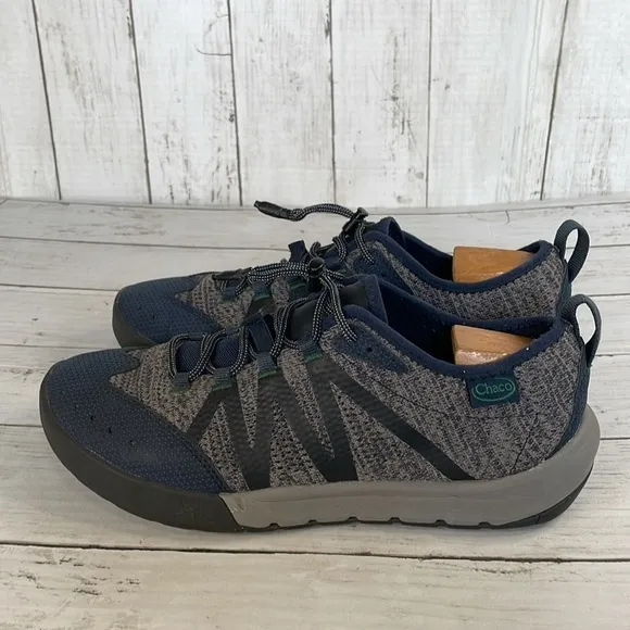 Chaco Torrent Pro Sport Grey and Blue Hiking Water Sneakers