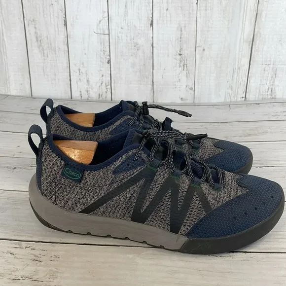 Chaco Torrent Pro Sport Grey and Blue Hiking Water Sneakers