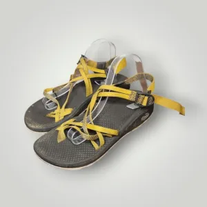 Chaco Women's Z/Cloud X2 Open Toe Sandals Marigold Yellow Size 10