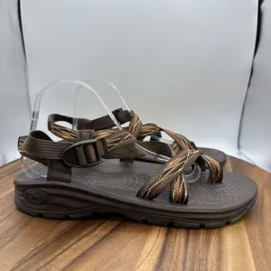 Chaco Z/Volv Sandals Toe Loop‎ Ecotread Hiking Outdoor Travel Brown Men's 11
