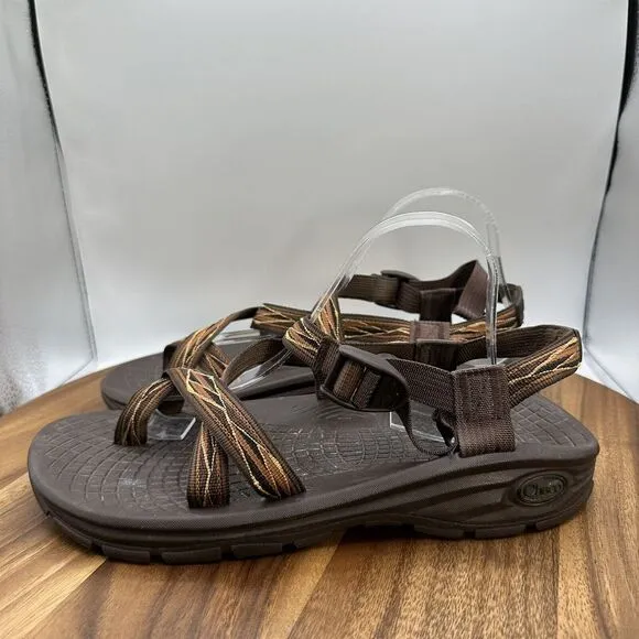 Chaco Z/Volv Sandals Toe Loop‎ Ecotread Hiking Outdoor Travel Brown Men's 11