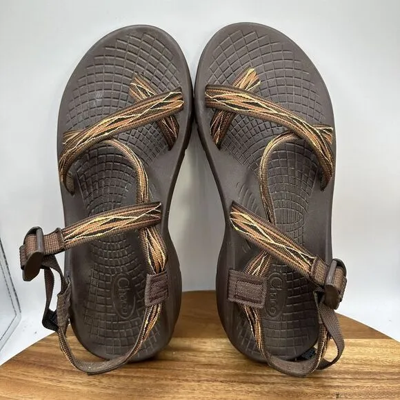 Chaco Z/Volv Sandals Toe Loop‎ Ecotread Hiking Outdoor Travel Brown Men's 11