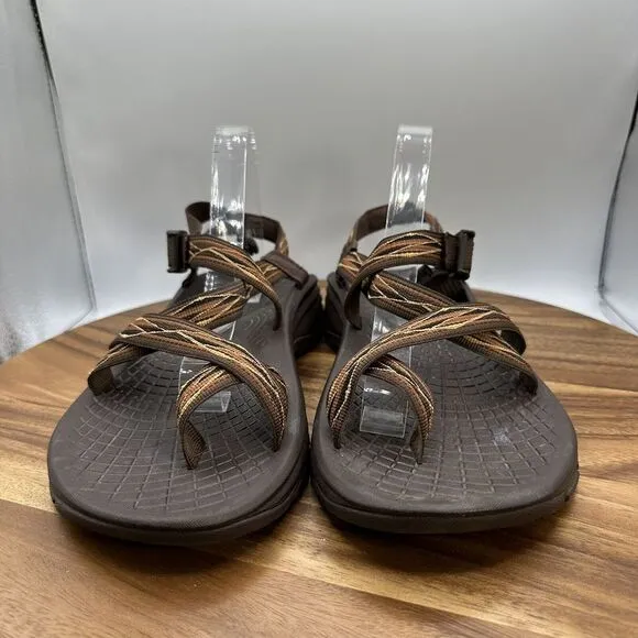 Chaco Z/Volv Sandals Toe Loop‎ Ecotread Hiking Outdoor Travel Brown Men's 11