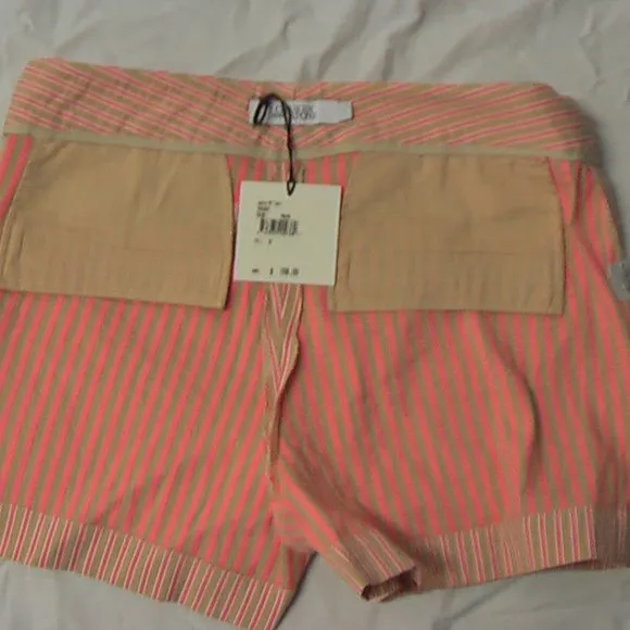 Chaiken &amp; Capone Jackie PW Shorts Stripe 2 USA NWT