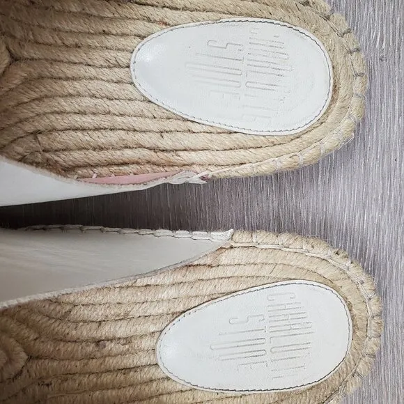 Charlotte Stone open toe criss cross espadrilles