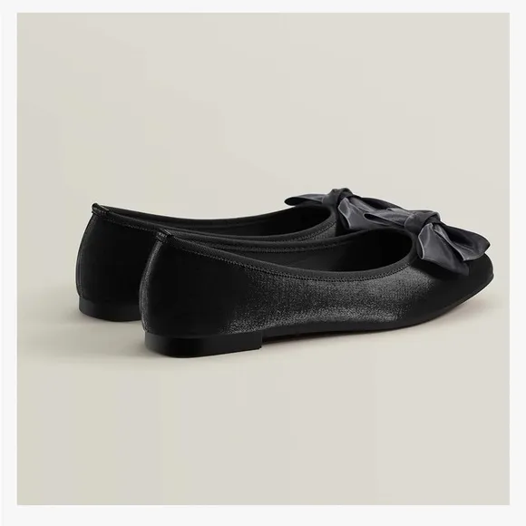 Chicmyth Ballet Flats Square Toe Mary Jane Flats;Satin Material Bowknot Elegant