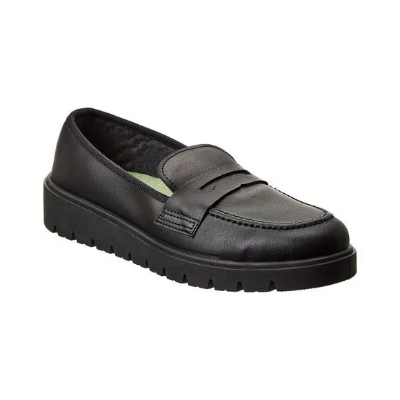 Childrenchic Leather Loafers, Black