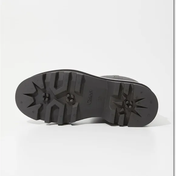 Chloé Black Chunky Ankle Rain Boots