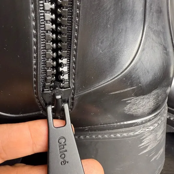 Chloé Rubber Mid-Calf Rain Boots size 37
