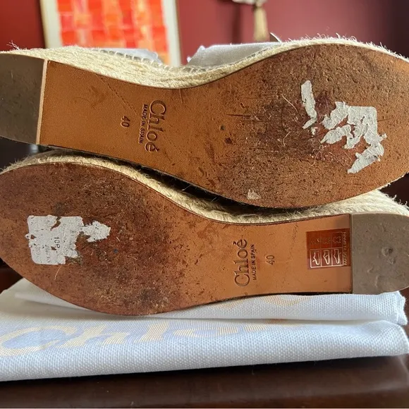 Chloe Lauren Espadrille Suede Wedge in Grey