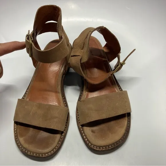 Chocolat Blu leather sandals size 37