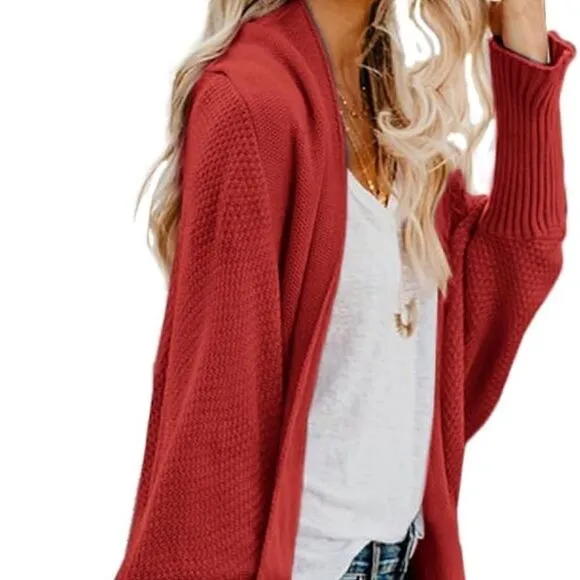 Chunky Knit Oversized Cardigan Sweater