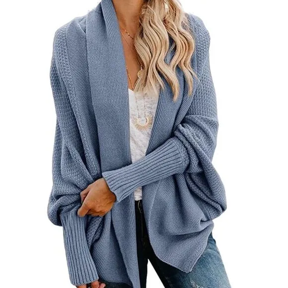 Chunky Knit Oversized Cardigan Sweater