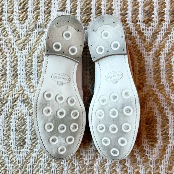 Church’s Sally Leather Loafers Moccasins White Size 38