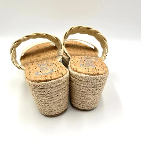 Circus Sam Edelman Womens Size 7 Remy Cream Espadrilles Wedges Sandals Shoes