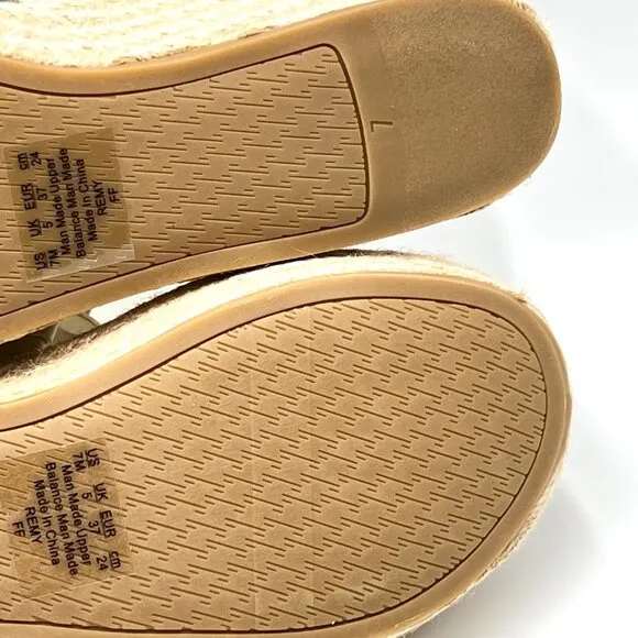 Circus Sam Edelman Womens Size 7 Remy Cream Espadrilles Wedges Sandals Shoes